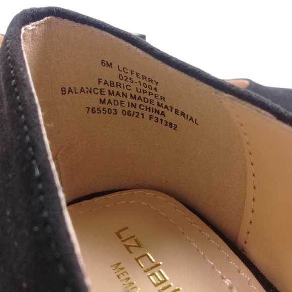 Liz Claiborne NEW Womens Ferry Pumps Adjustable Buckle Block Heel Black Shoes 6M - Picture 13 of 13
